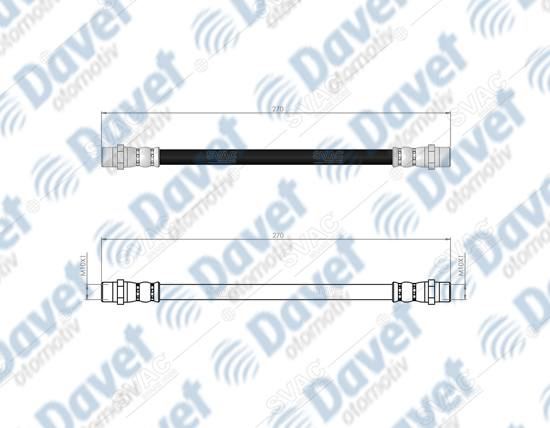 SVAC 300205 Arka Fren Hortumu Aveo 12-15  ####